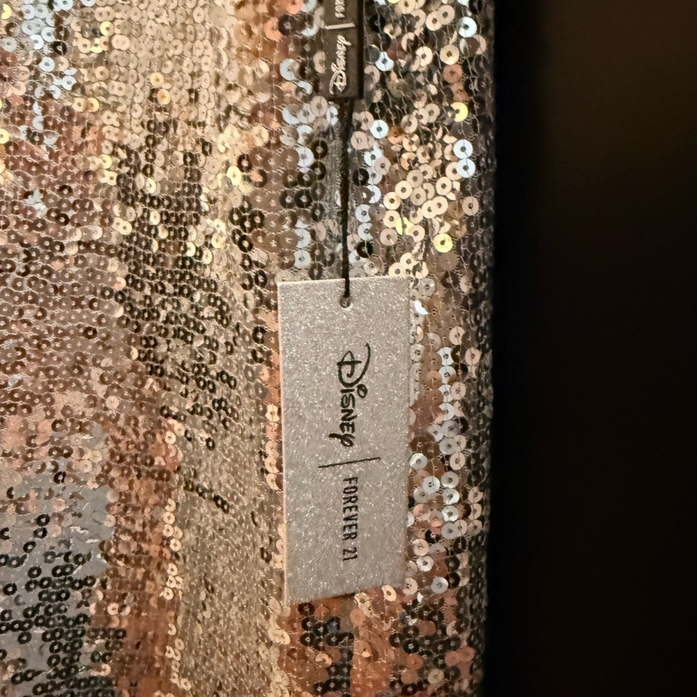 Forever 21 Silver and Black Sequin Mickey Mouse Dress - Picture 4 of 7